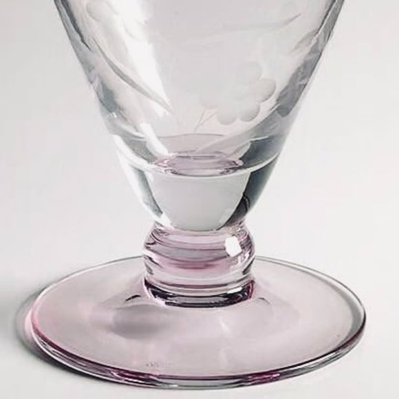 LENOX "Floral Spirit" Crystal Etched Vase with Pink Luster NWT - Picture 2 of 9